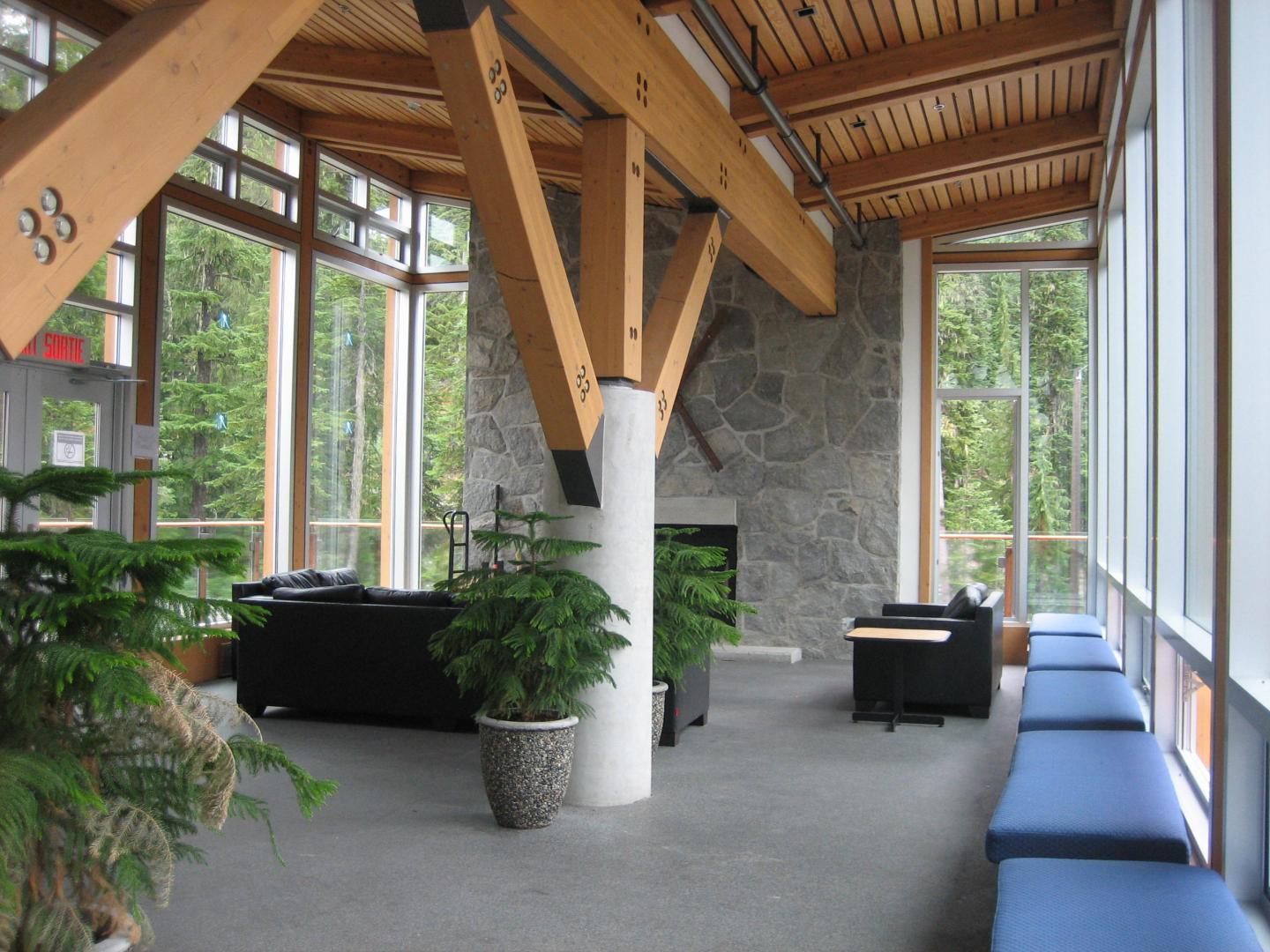 Whistler Olympic Park fireside logde