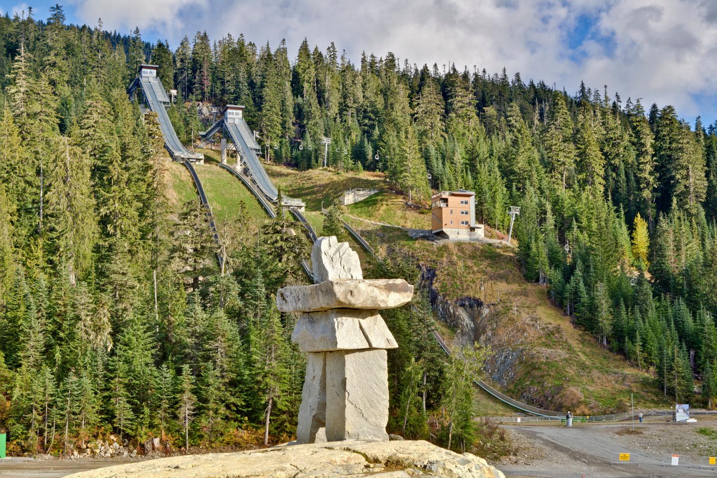 Ski jumps at Whistler Olympic Park