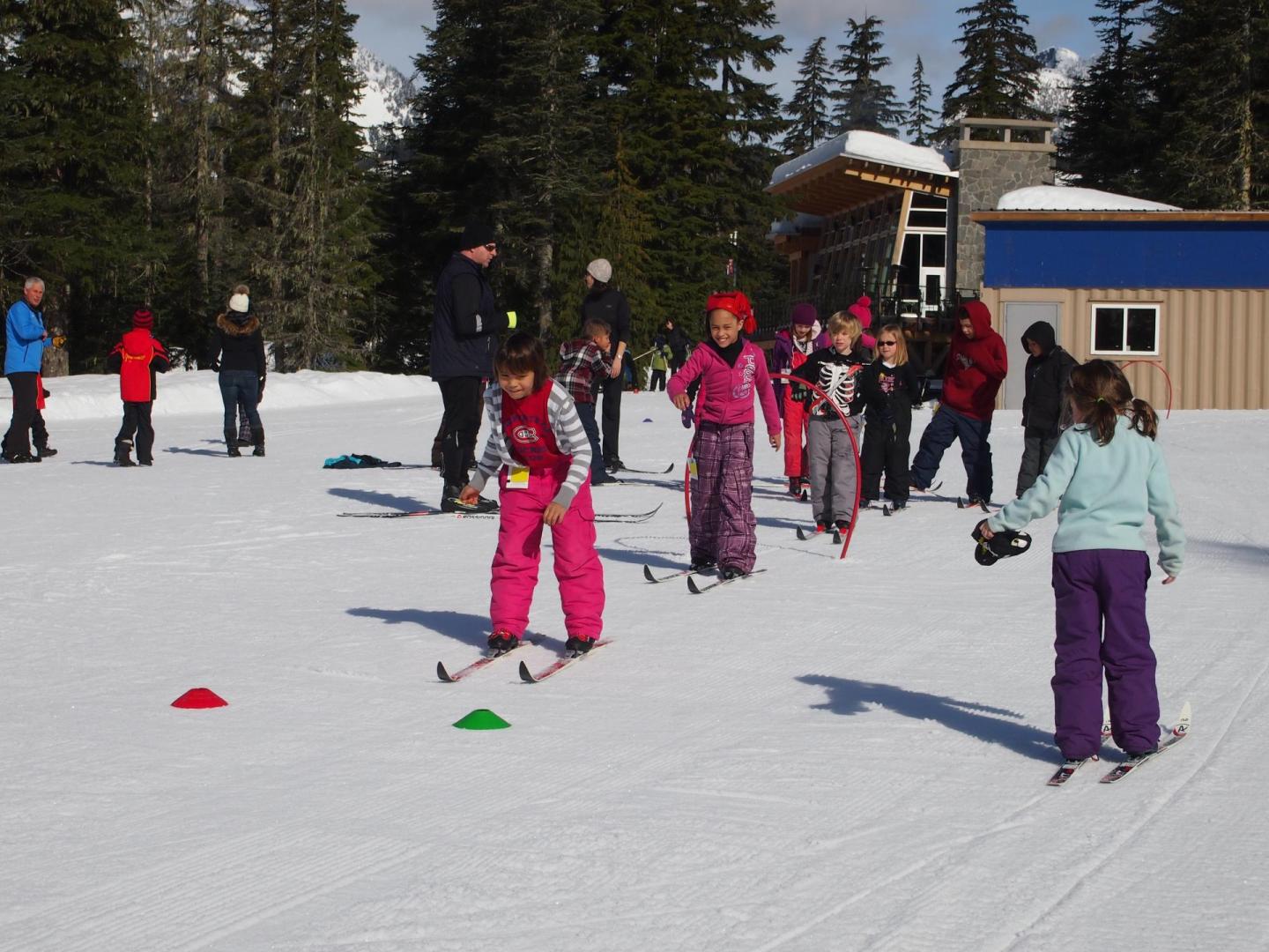 kids at ski school