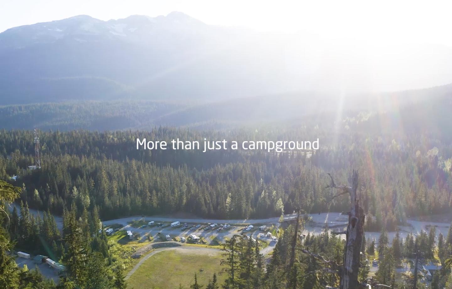 Drone of campground