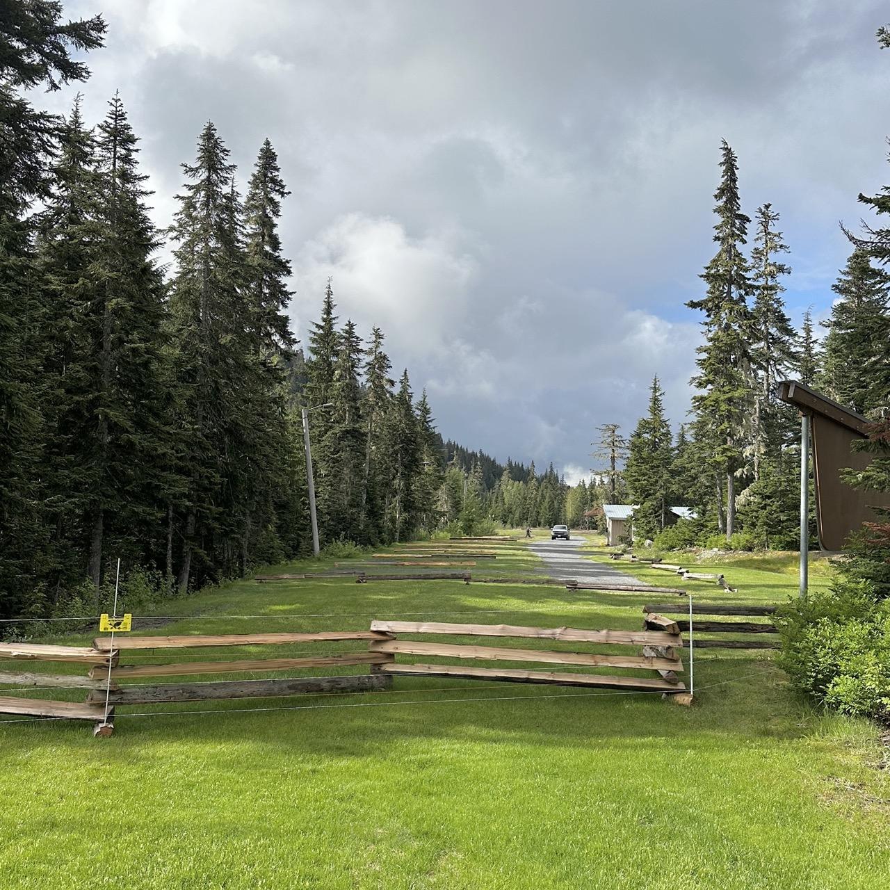 electric bear fence at Whistler Olympic Park