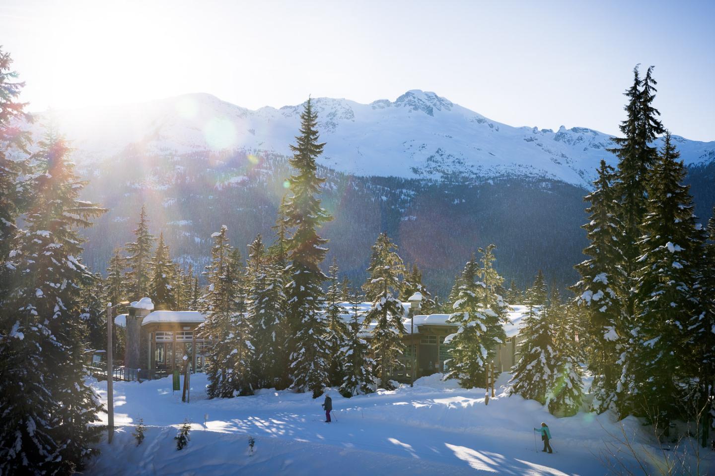 Whistler Olympic Park Daylodge in the snow