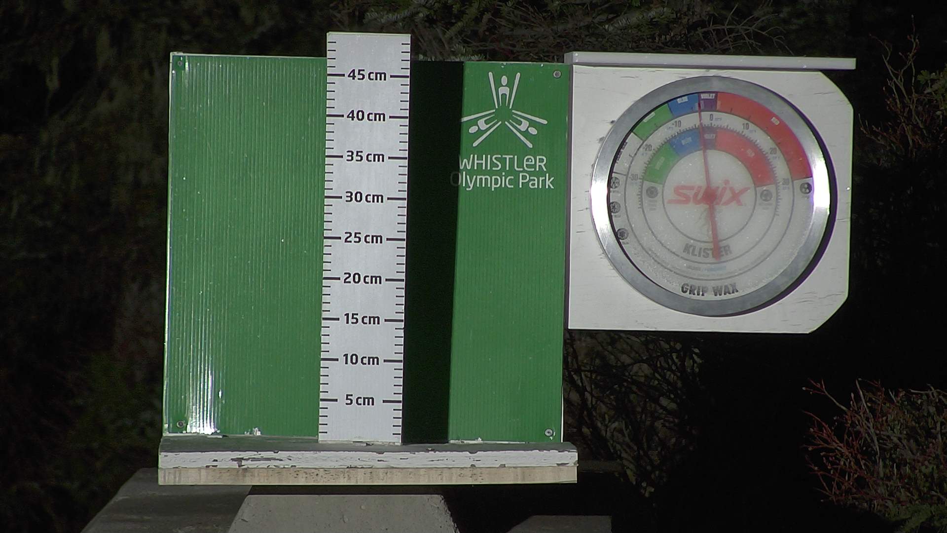 Snow stake cleared daily between 8:30–9:00am. Wax thermometer readings may be higher in direct morning sun.