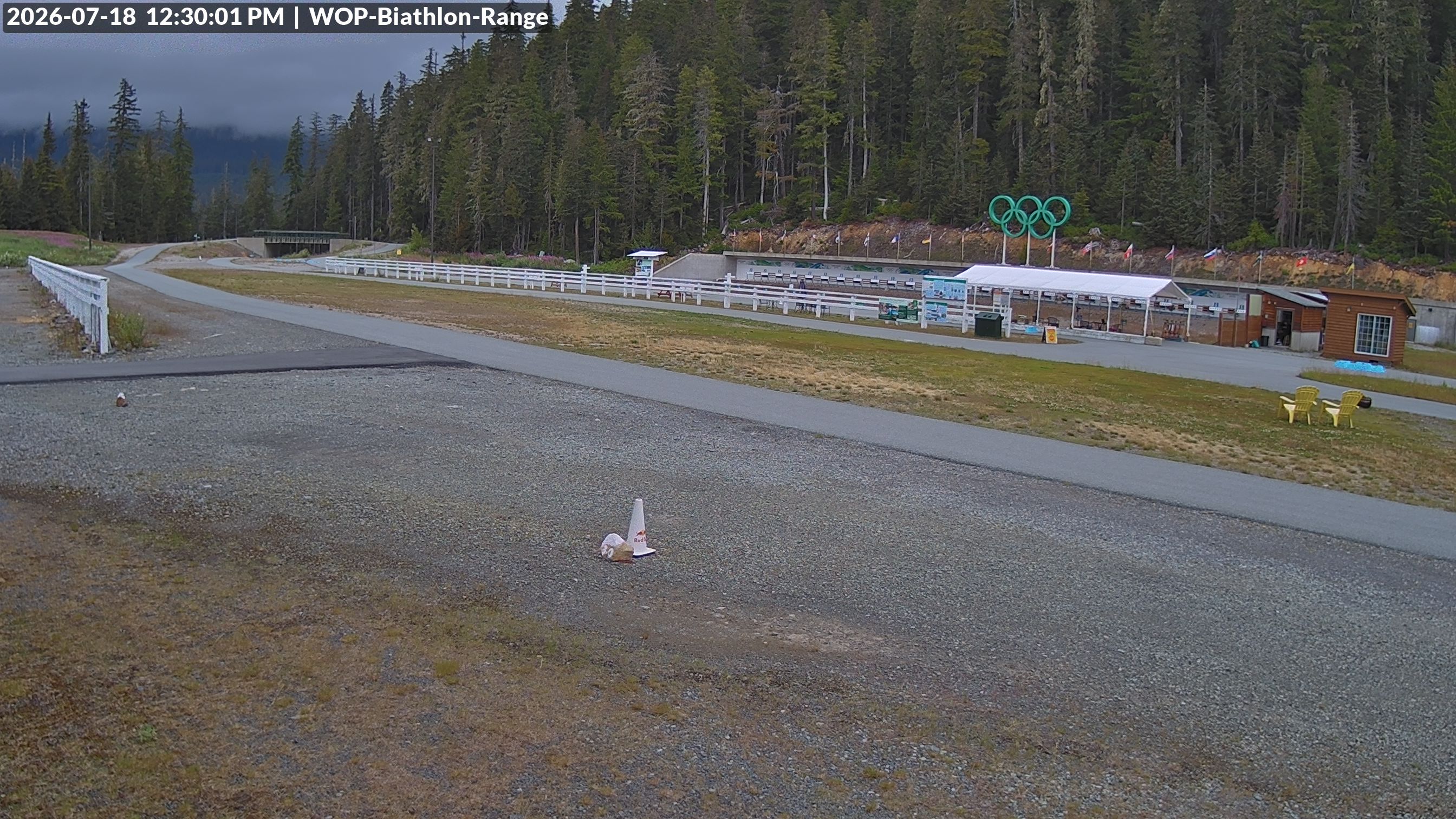 View looking North East to the Olympic Biathlon Range