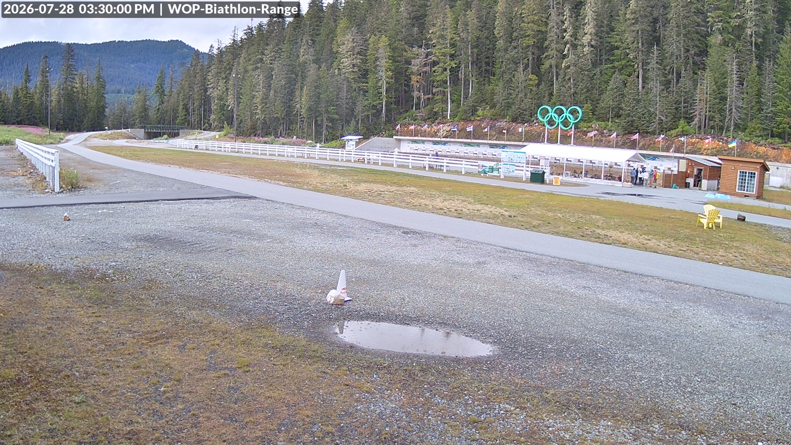 View looking North East to the Olympic Biathlon Range