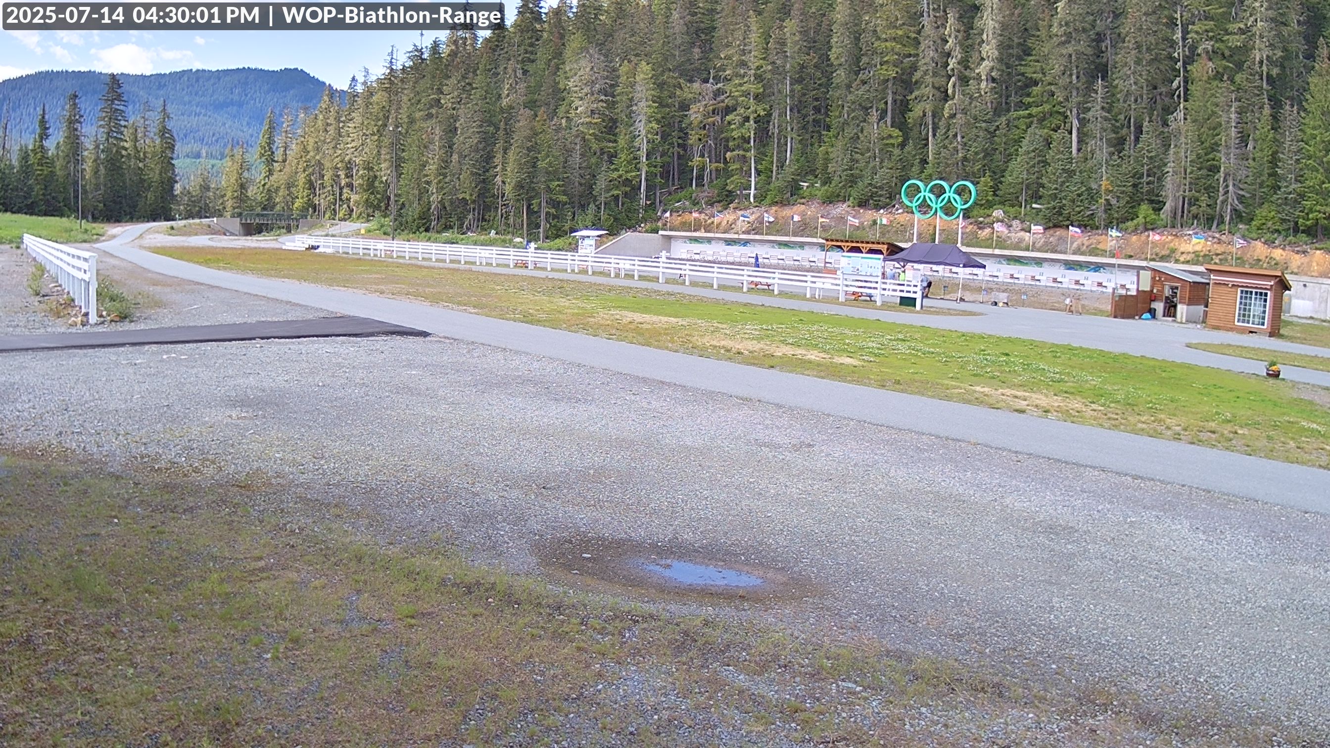View looking North East to the Olympic Biathlon Range