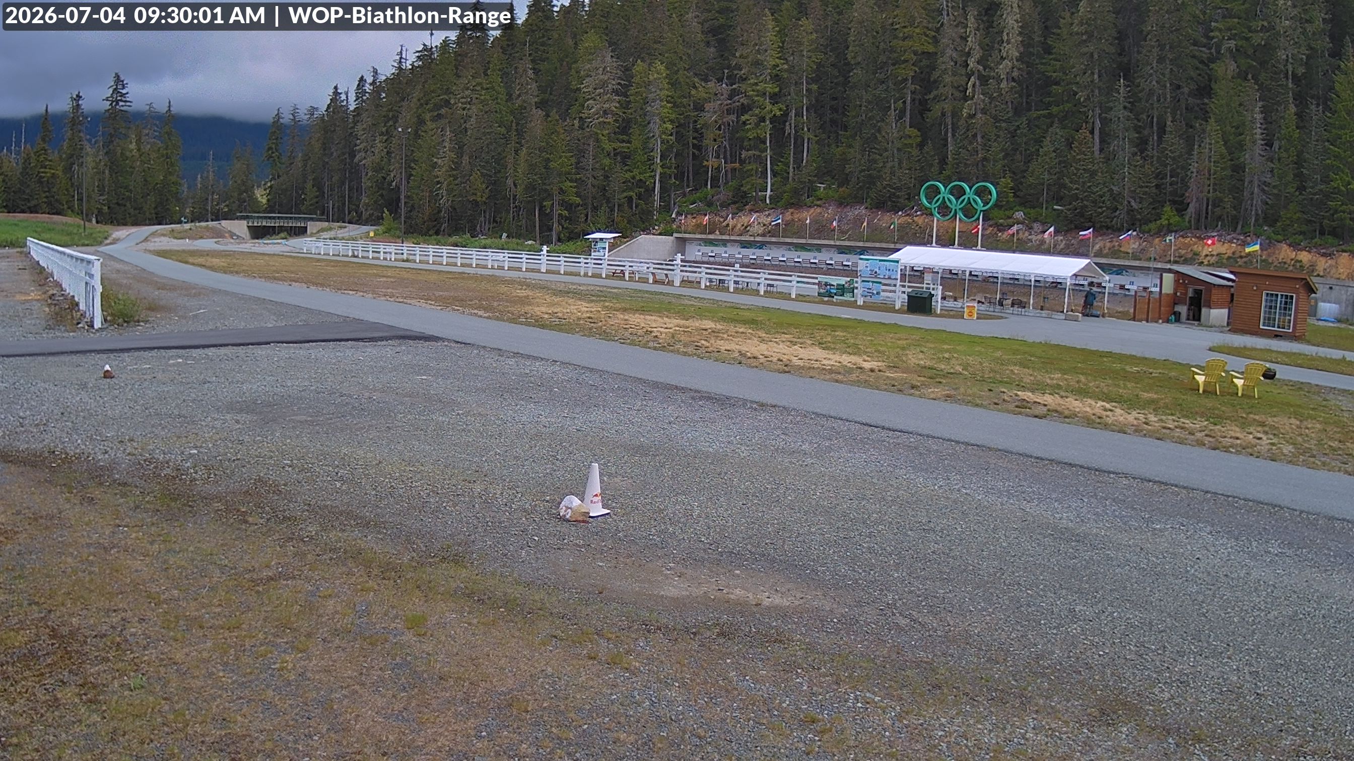 View looking North East to the Olympic Biathlon Range