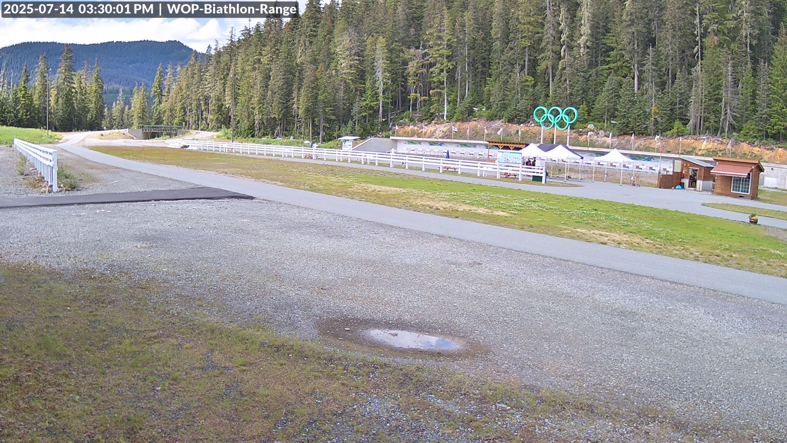 View looking North East to the Olympic Biathlon Range