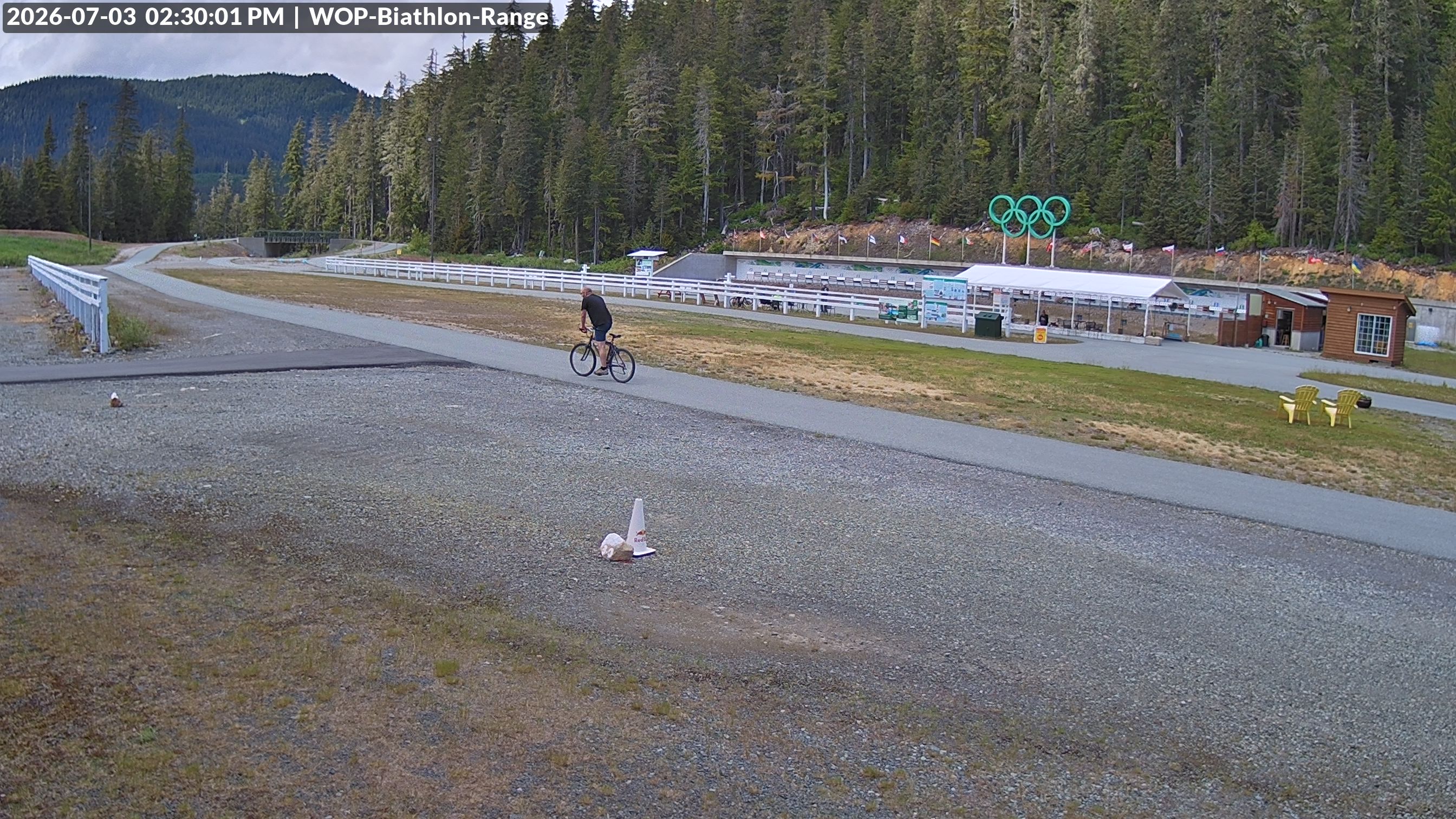 View looking North East to the Olympic Biathlon Range