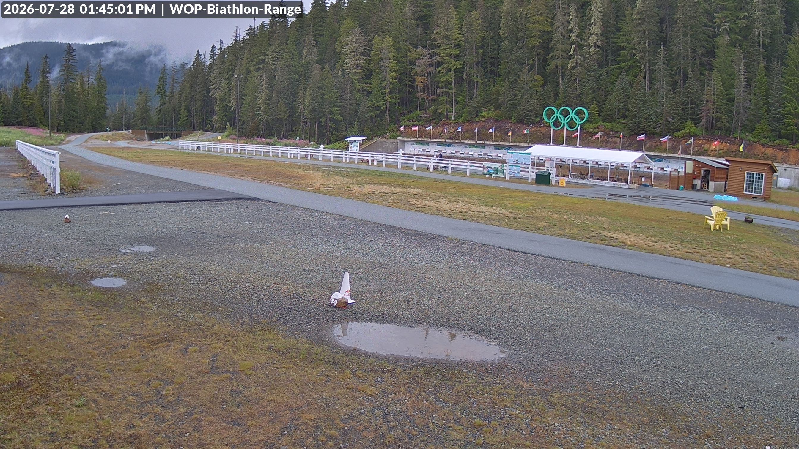 View looking North East to the Olympic Biathlon Range