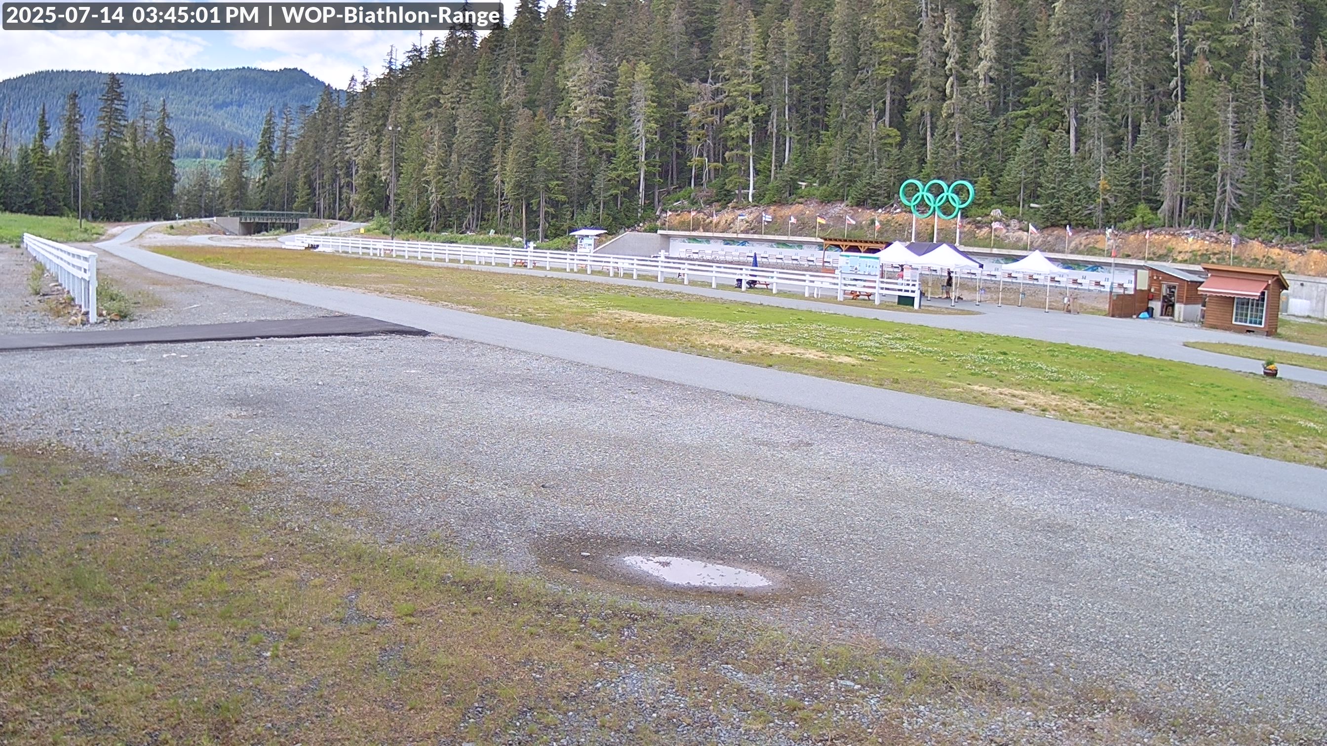 View looking North East to the Olympic Biathlon Range