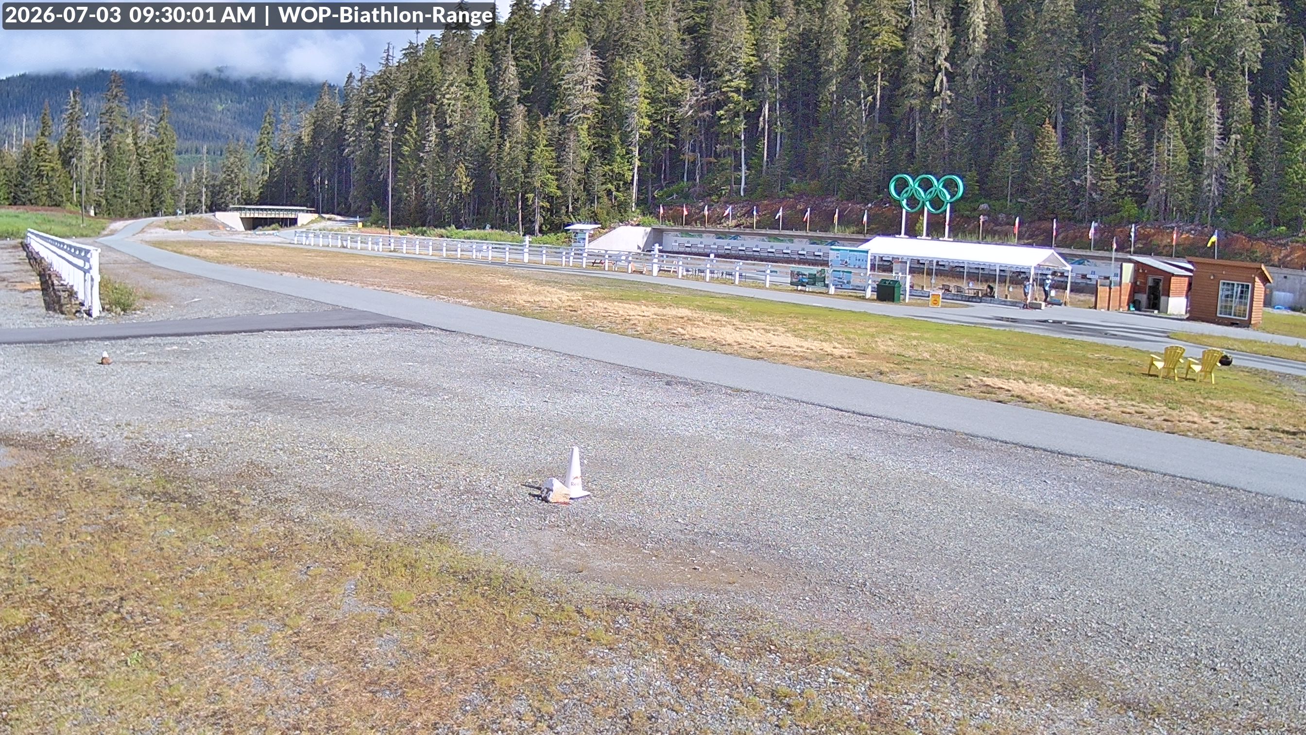 View looking North East to the Olympic Biathlon Range